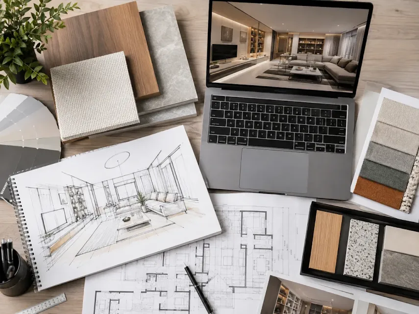 Turnkey interior design process from concept to execution