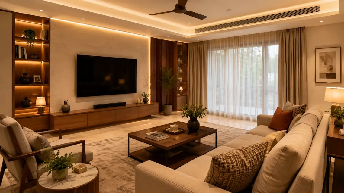 Turnkey interior design in Bangalore, ready to move in
