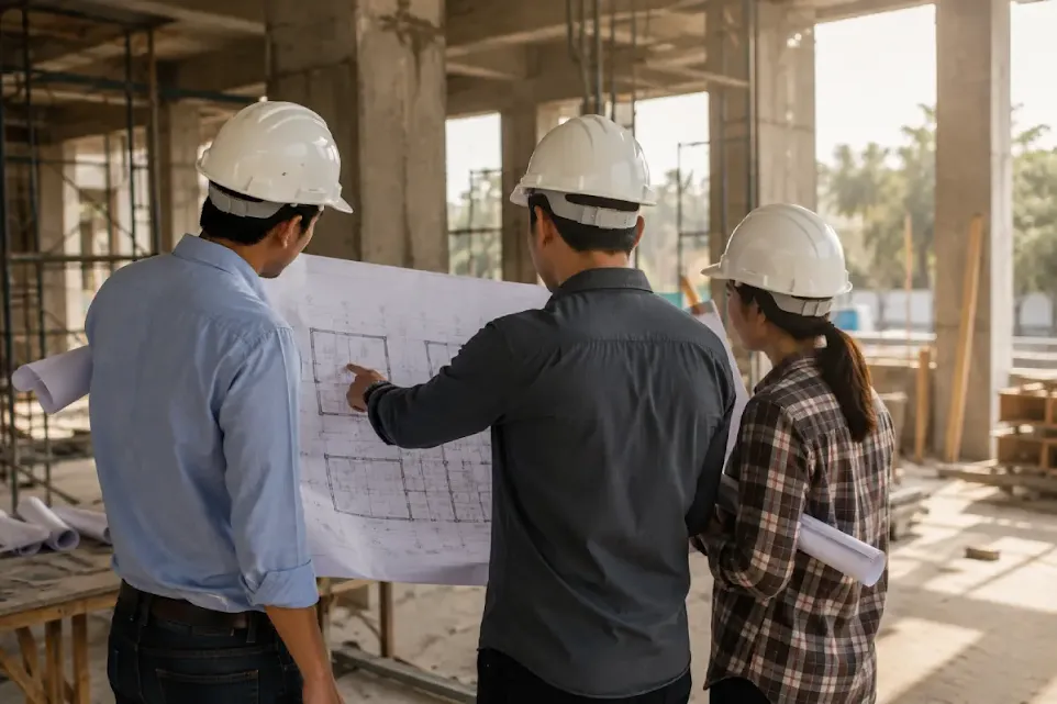 Single accountable team managing a turnkey construction project
