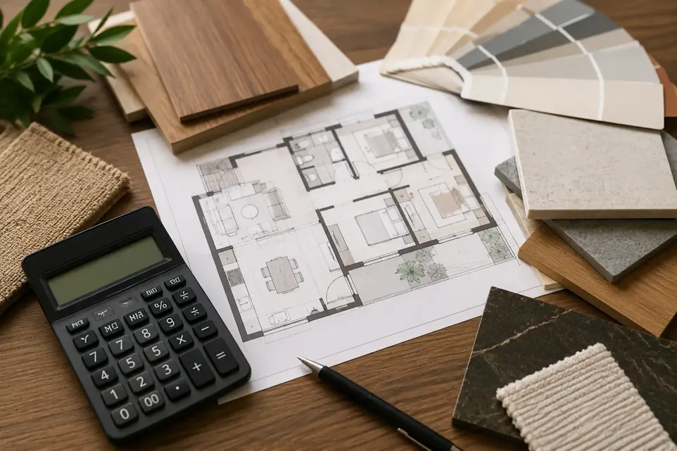 Interior design cost per square foot in Bangalore