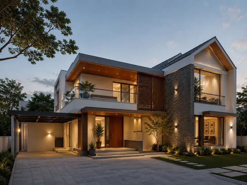 Design flexibility comparison for villa and independent house construction